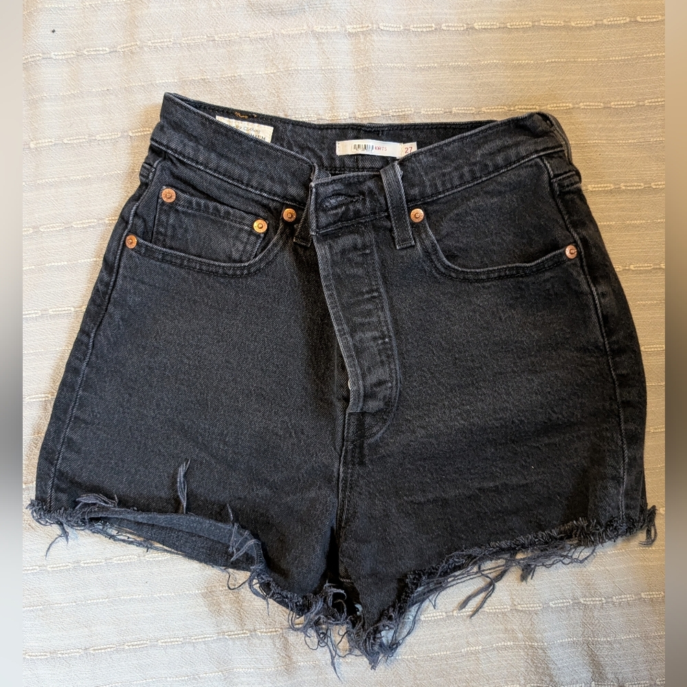 Levi's Women's Black Jean Shorts
